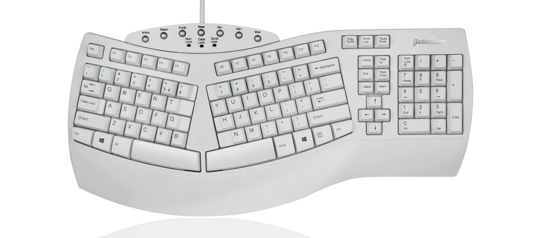 Perixx PERIBOARD-512W Periboard-512 Ergonomische Geteilte Tastatur – natürliches ergonomisches Desig