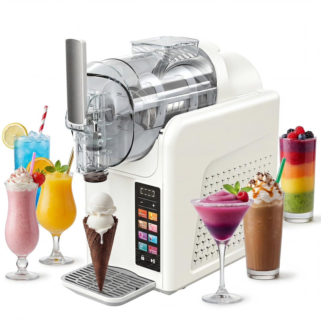 Slush Maschine eismaschine 2L Slushie,slushie maschine,Maschine mit LED-Display,7 voreingestellte Pr