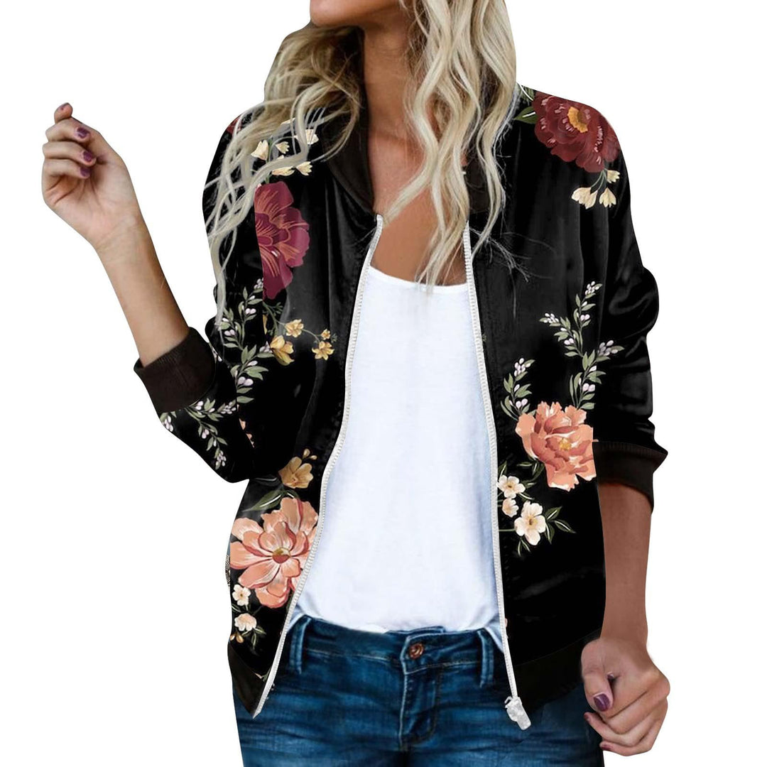 Sommerjacke Damen Kurze Bomberjacke Winter Frauen Blouson Jacke Dünne Kurzjacke Basic Pilotenjacke F