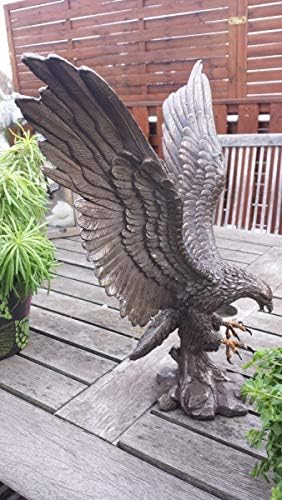 MC Dekofigur bronziert - Adler Wings of Glory - Bronzefigur Figur Deko In-/Outdoor