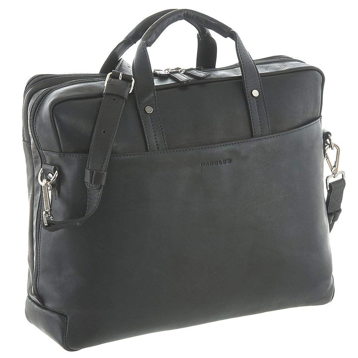 HAROLD'S Heritage Aktentasche Leder 38 cm Laptopfach