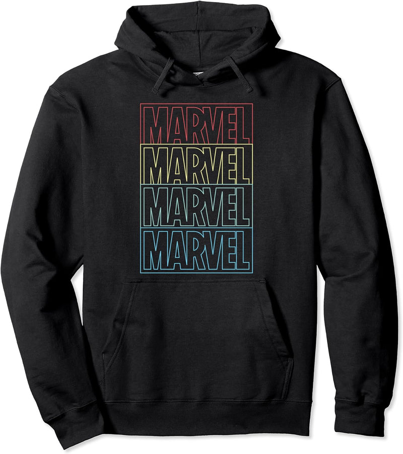 Marvel Line Logo Yellow Pullover Hoodie