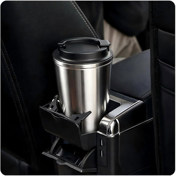 für Berlingo 2010-2020 Armlehne Mittelkonsole Aufbewahrungsbox Drehbar Mit Getränkehalter Doppelschi