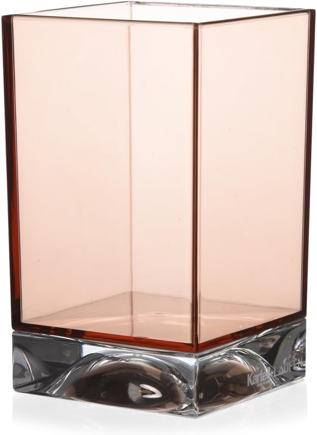Kartell Boxy Zahnbürstenhalter, Plastik, Nude Rosa, 7 x 7 x 12 cm Rosa Nude 7 x 7 x 12 cm, Rosa Nude