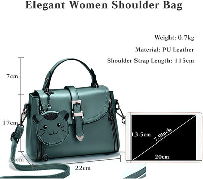 FANDARE Damen Handtasche PU-Leder Umhängetasche Schultertasche Wasserdicht Tote Beutel Henkeltaschen