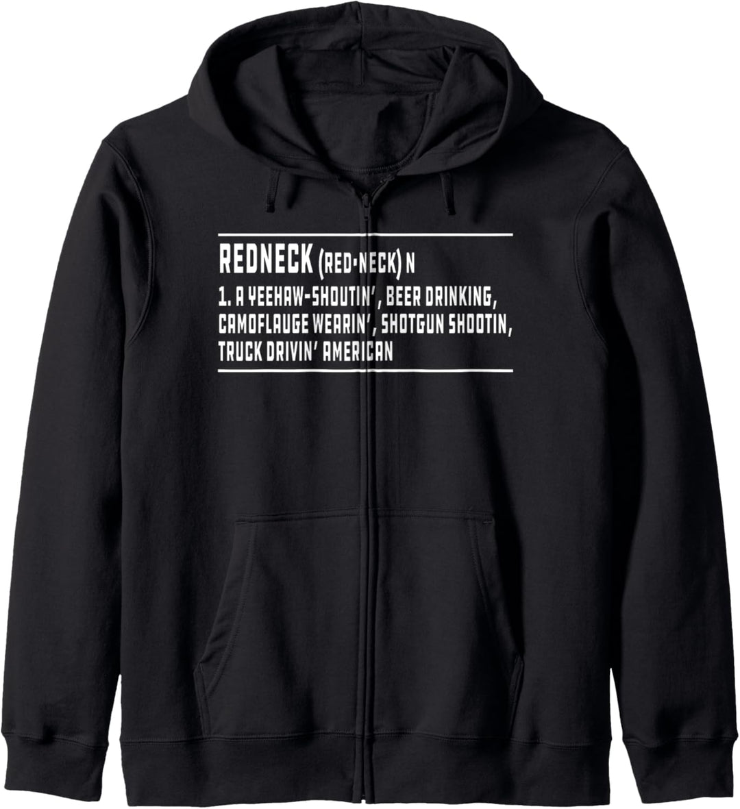 Redneck Definition Country Nation Southern Funny Joke Kapuzenjacke