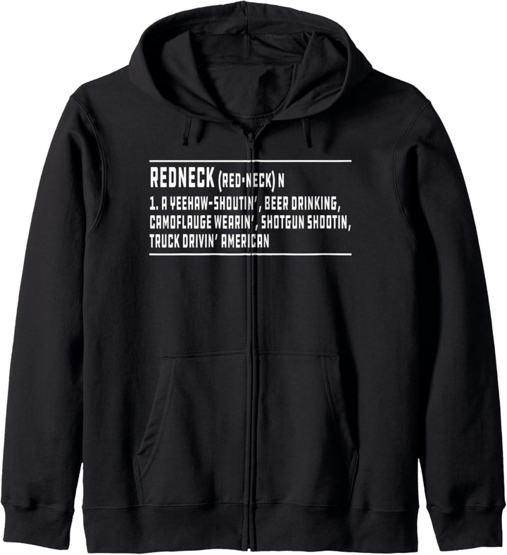 Redneck Definition Country Nation Southern Funny Joke Kapuzenjacke