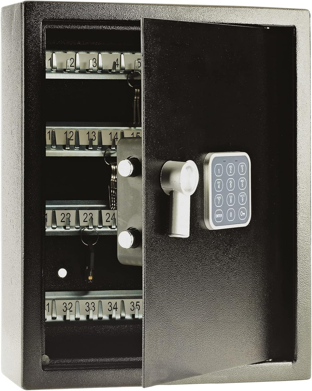 Yale - Elektronischer Schlüsseltresor - 100 Haken - YKB/550/DB1 - Standardsicherheit - Schwarz Elekt