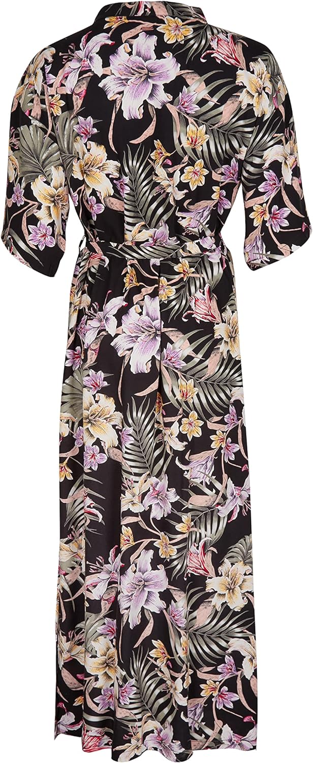 O'Neill Damen Kimono Mix Match Lssiges Kleid S/M 39010 Schwarz Ao, S/M 39010 Schwarz Ao