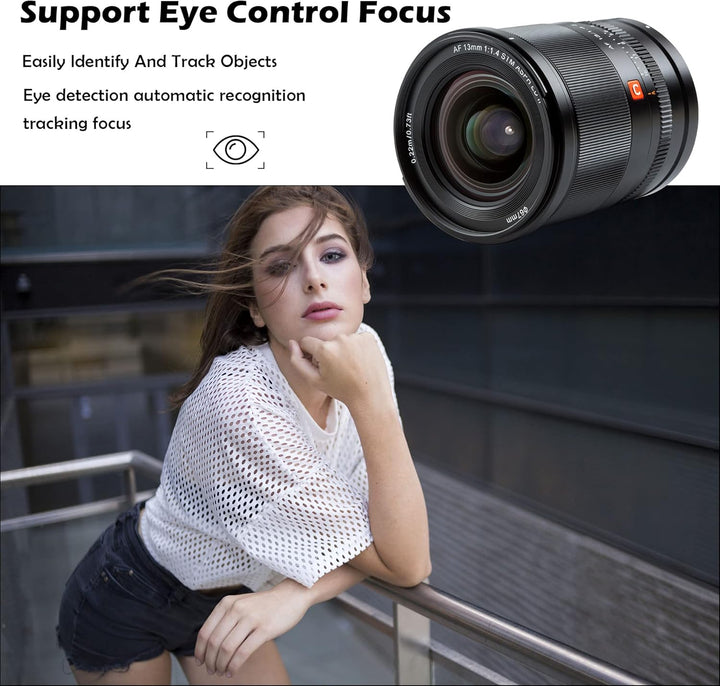 VILTROX AF 13mm F1.4 APS-C Objektiv für Nikon Z-Mount, Ultra-Weitwinkel-Autofokus Prime-Objektiv für