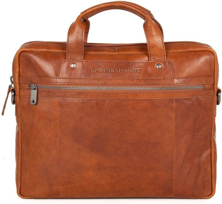 Spikes & Sparrow Bronco R-140 BR 70 Unisex-Erwachsene Henkeltaschen 36x28x9 cm (B x H x T) Braun Bra