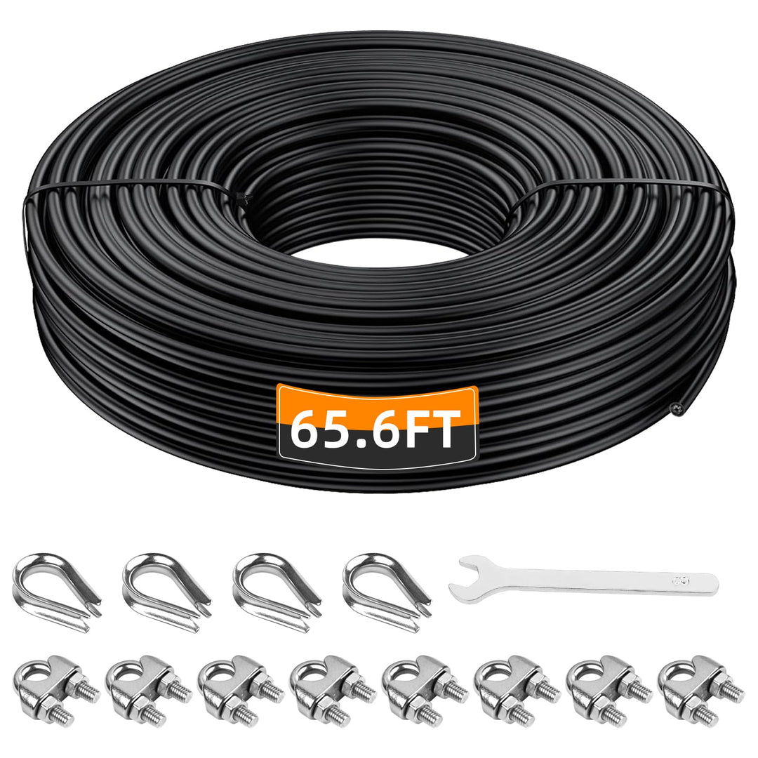 LFJ 10m/20m/30m Kabelzug Seil Latzug Ersatz Stahlseil Fitnessgeräte Verstellbar Gym Kabel Draht Umma