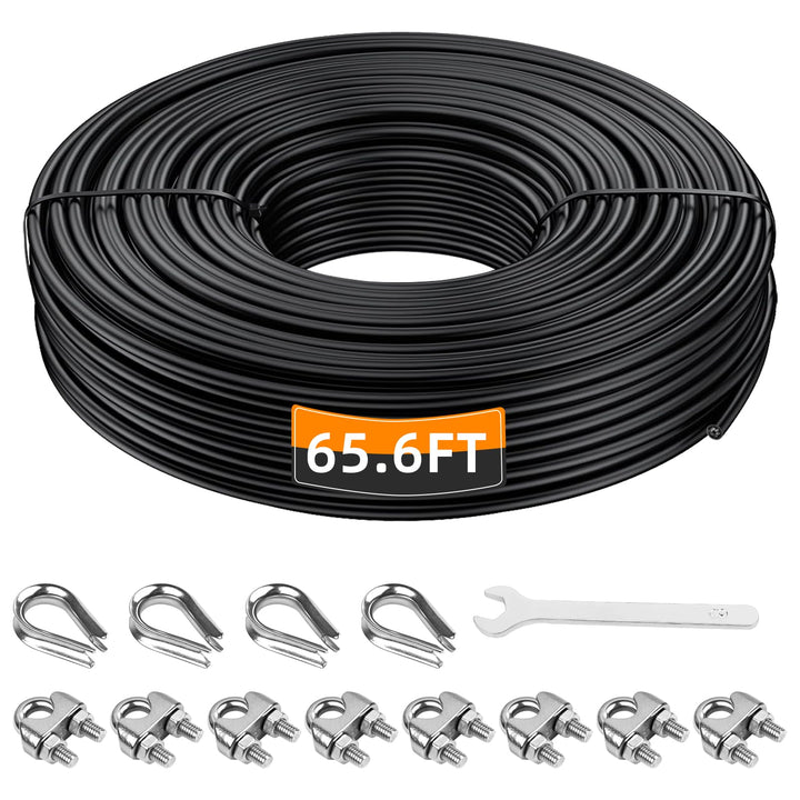 LFJ 10m/20m/30m Kabelzug Seil Latzug Ersatz Stahlseil Fitnessgeräte Verstellbar Gym Kabel Draht Umma