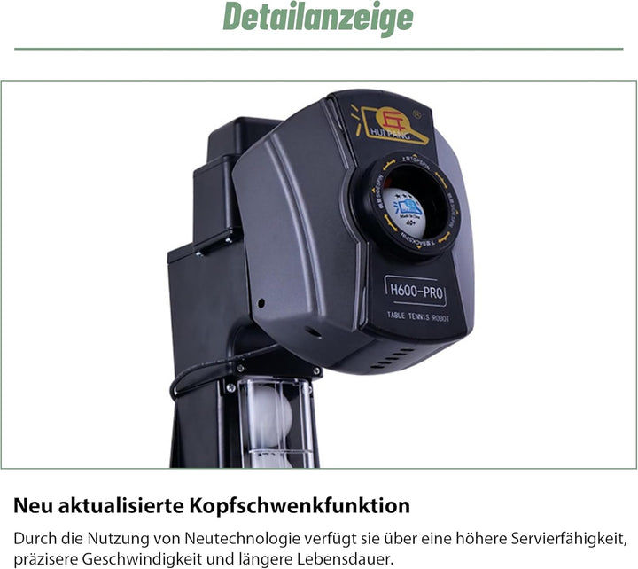 Tischtennis Roboter, Tischtennis Roboter Ballmaschine mit Netz, Table Tennis Robot für Einzeltrainin