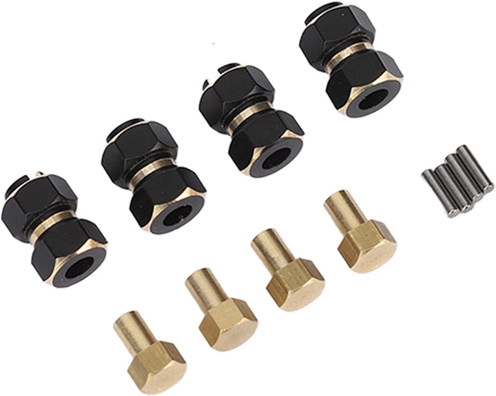 VGEBY 4PCS RC Sechskantnabe, Hochfeste Messing-RC Sechskantnabenverlängerungsadapter für 4m 1/18 RC