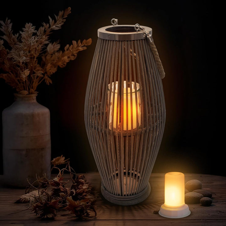 LED Flammenlicht warm weiss mit Flacker Effekt und Timer - 4er Set - Kerzenlicht mit Flammeneffekt 1