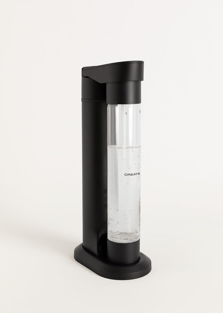 CREATE/SODA MAKER STUDIO/Wassersprudler 1L Schwarz/Keine CO2-Flaschen enthalten, kohlensäurehaltig i