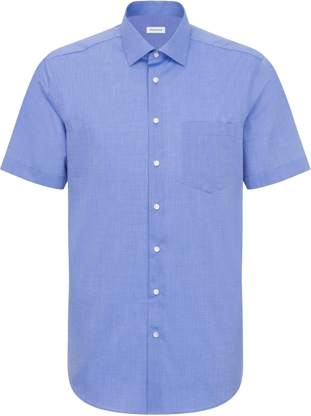 Seidensticker Herren Men Regular Shortsleeve Businesshemd 38 Mittelblau(003001), 38 Mittelblau(00300