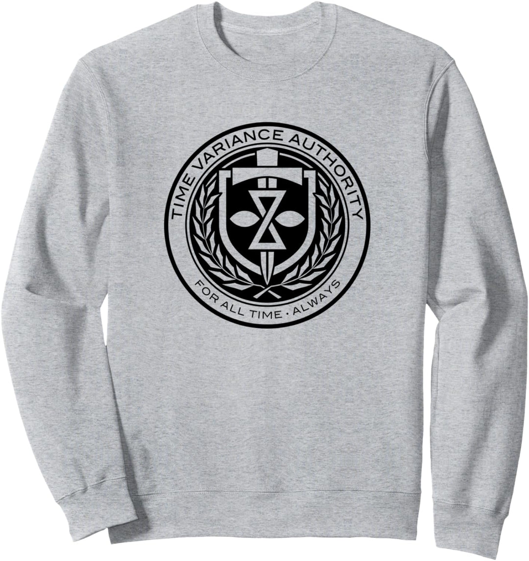 Marvel Loki Time Variance Authority For All Time Always Logo Sweatshirt