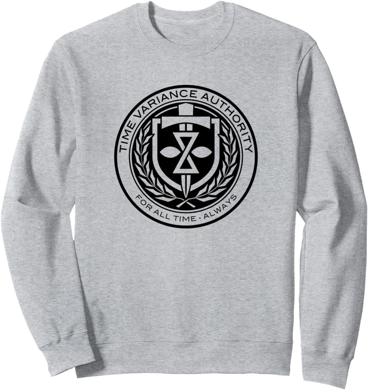 Marvel Loki Time Variance Authority For All Time Always Logo Sweatshirt