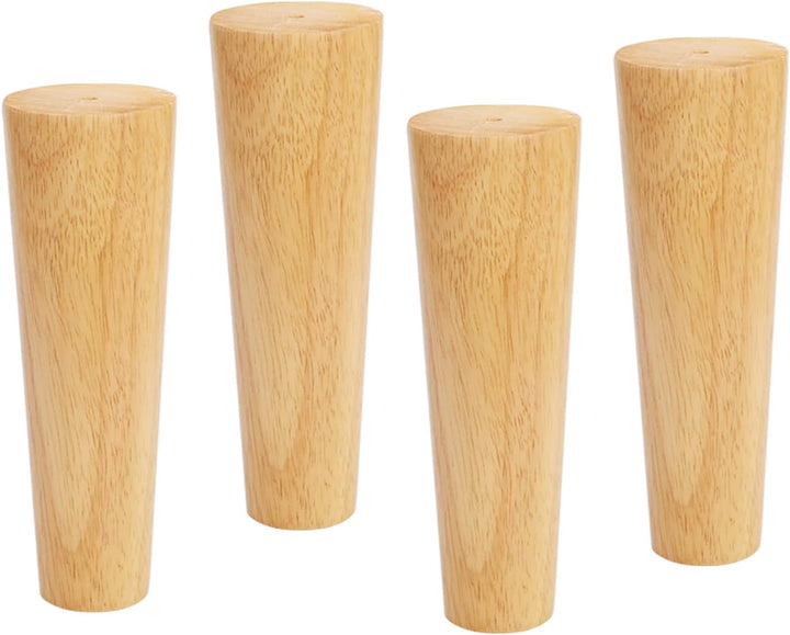 Qrity Möbelfuss Holz, 4 Stück Holzfüsse Möbelfüsse Sofafüsse mit Montageplatten & Schrauben für Schr