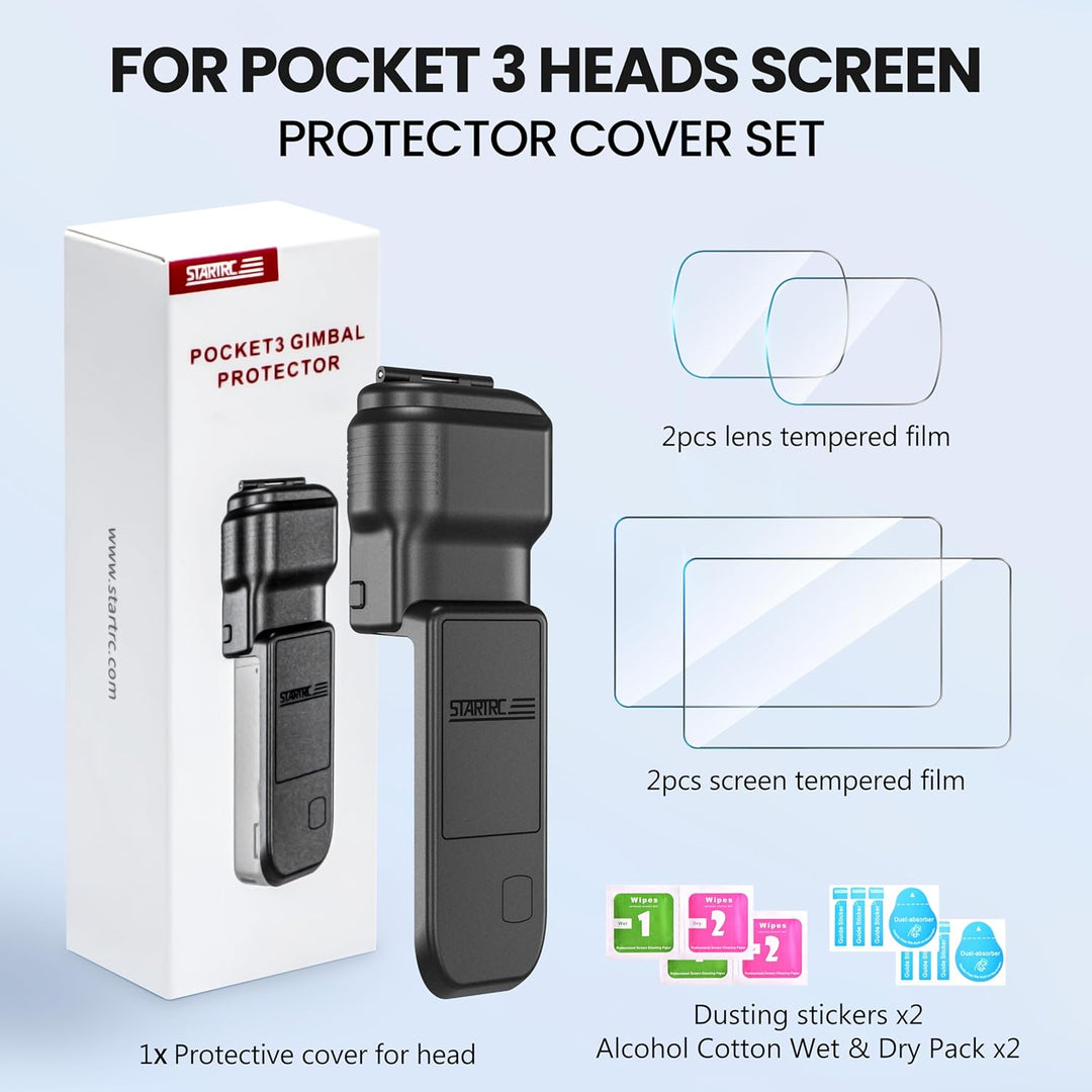 STARTRC Pocket 3 Gimbal Schutzhülle für DJI Osmo Pocket 3 Creator Combo, Anti-Fall Storage Handheld