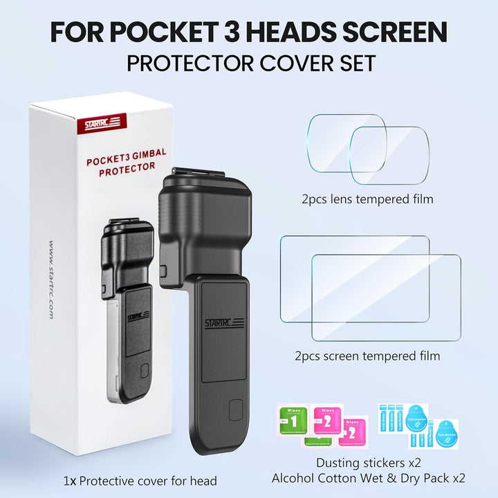 STARTRC Pocket 3 Gimbal Schutzhülle für DJI Osmo Pocket 3 Creator Combo, Anti-Fall Storage Handheld