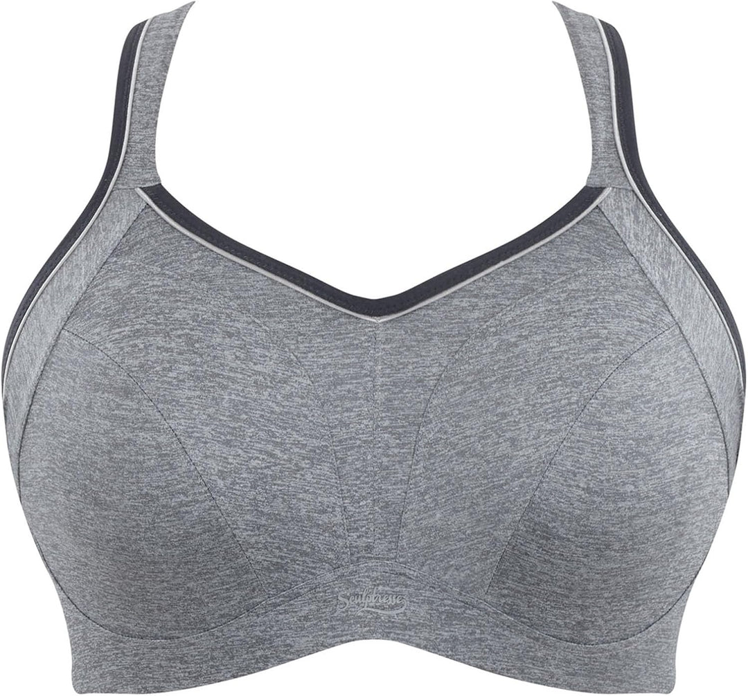 Sculptresse Damen Sport Bügel BH, Undurchsichtige 100E Charcoal Marl, 100E Charcoal Marl