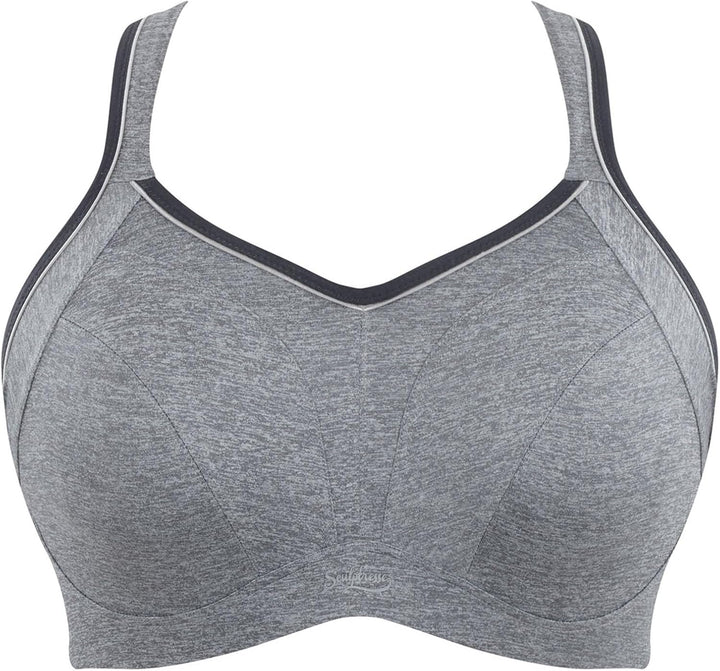 Sculptresse Damen Sport Bügel BH, Undurchsichtige 100E Charcoal Marl, 100E Charcoal Marl