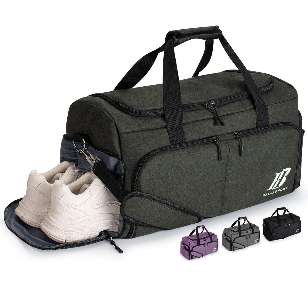 Sporttasche Reisetasche für Damen und Herren Trainingstasche Gym Bag mit Schuhfach und Nassfach Duff