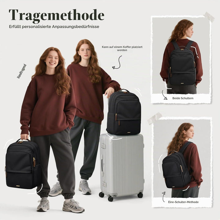 GOLF SUPAGS Multifunktional Handgepäck Rucksack, Schulrucksack Teenager, Rucksack Damen für Schule,