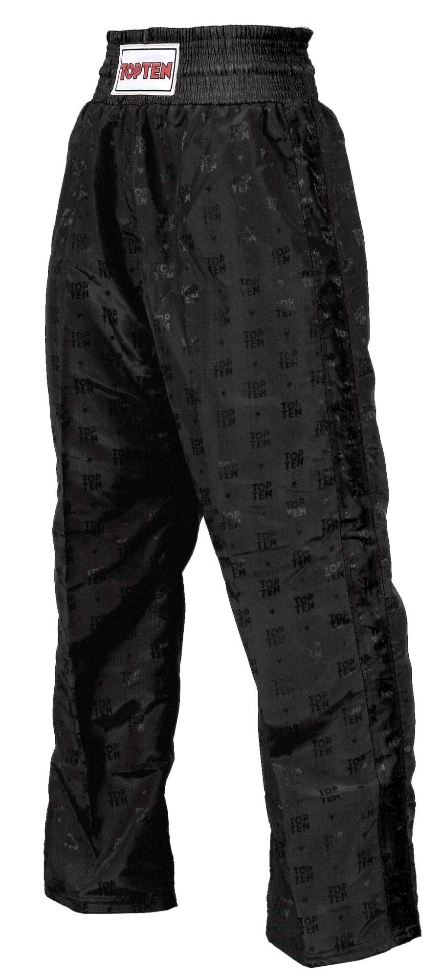 TOP TEN Kickboxhose „Classic“ S Schwarz - Schwarz, S Schwarz - Schwarz