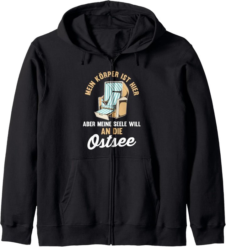Meine Seele will an die Ostsee Kapuzenjacke