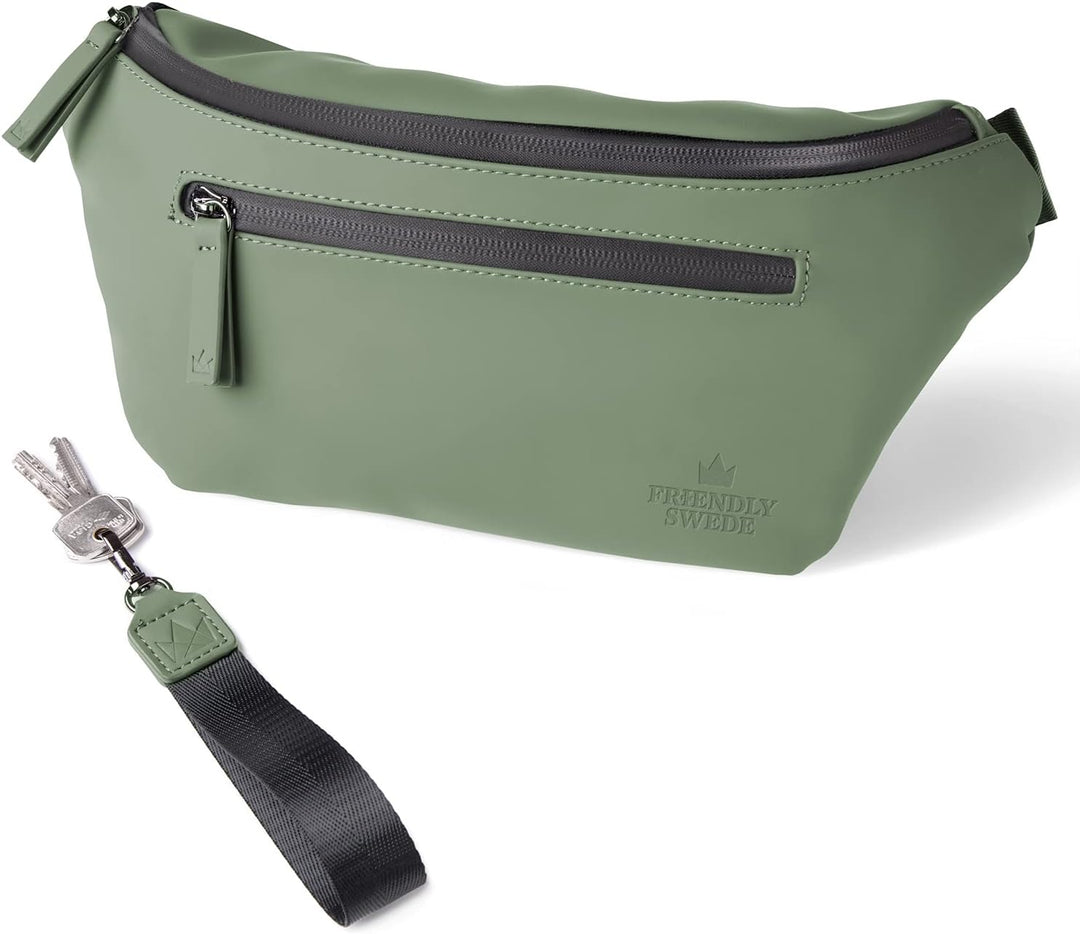 The Friendly Swede Bauchtasche Damen, Herren - Stylisch Gürteltasche Fanny Pack, Hüfttasche, Waist B