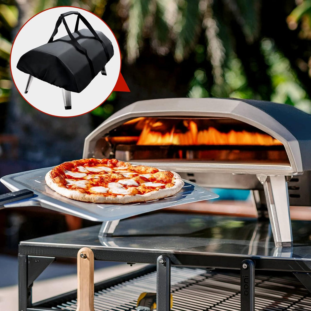 Kovshuiwe Pizzaofenabdeckung für Ooni Koda 12 Gas-Pizzaöfen, wasserdichte Outdoor-Trageabdeckung, ga