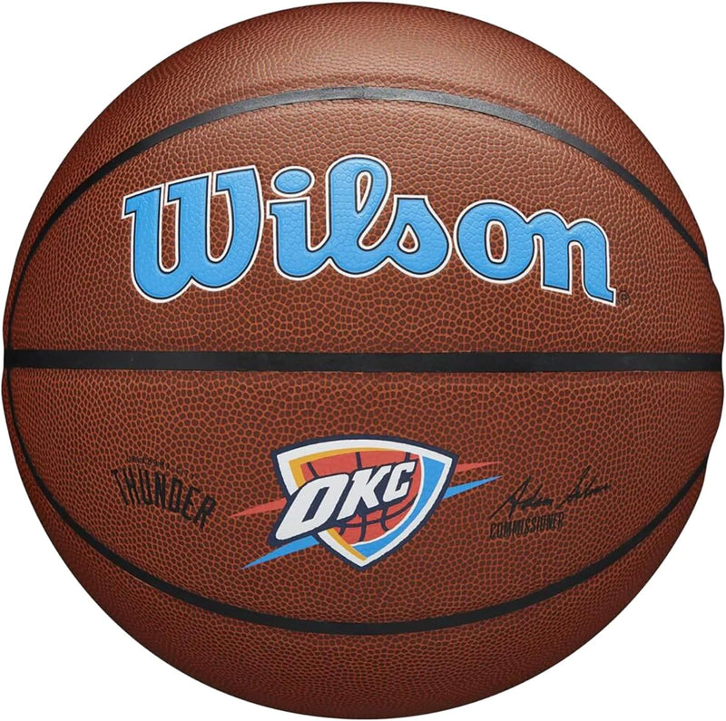 Wilson Unisex-Adult NBA Team Composite Basketball 7 Oklahoma City Thunder, 7 Oklahoma City Thunder