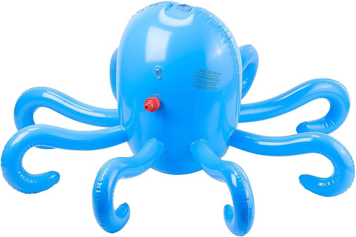 Playtastic Badespielzeug: Aufblasbarer Oktopus mit integriertem Wassersprinkler für Kinder (Wassersp