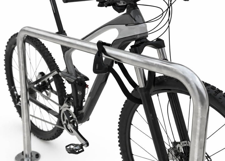 Anlehnbügel 9130 | 1500mm | Fahrradständer für 2 Fahrräder | zum Einbetonieren | Anlehnbügel Anlehnp