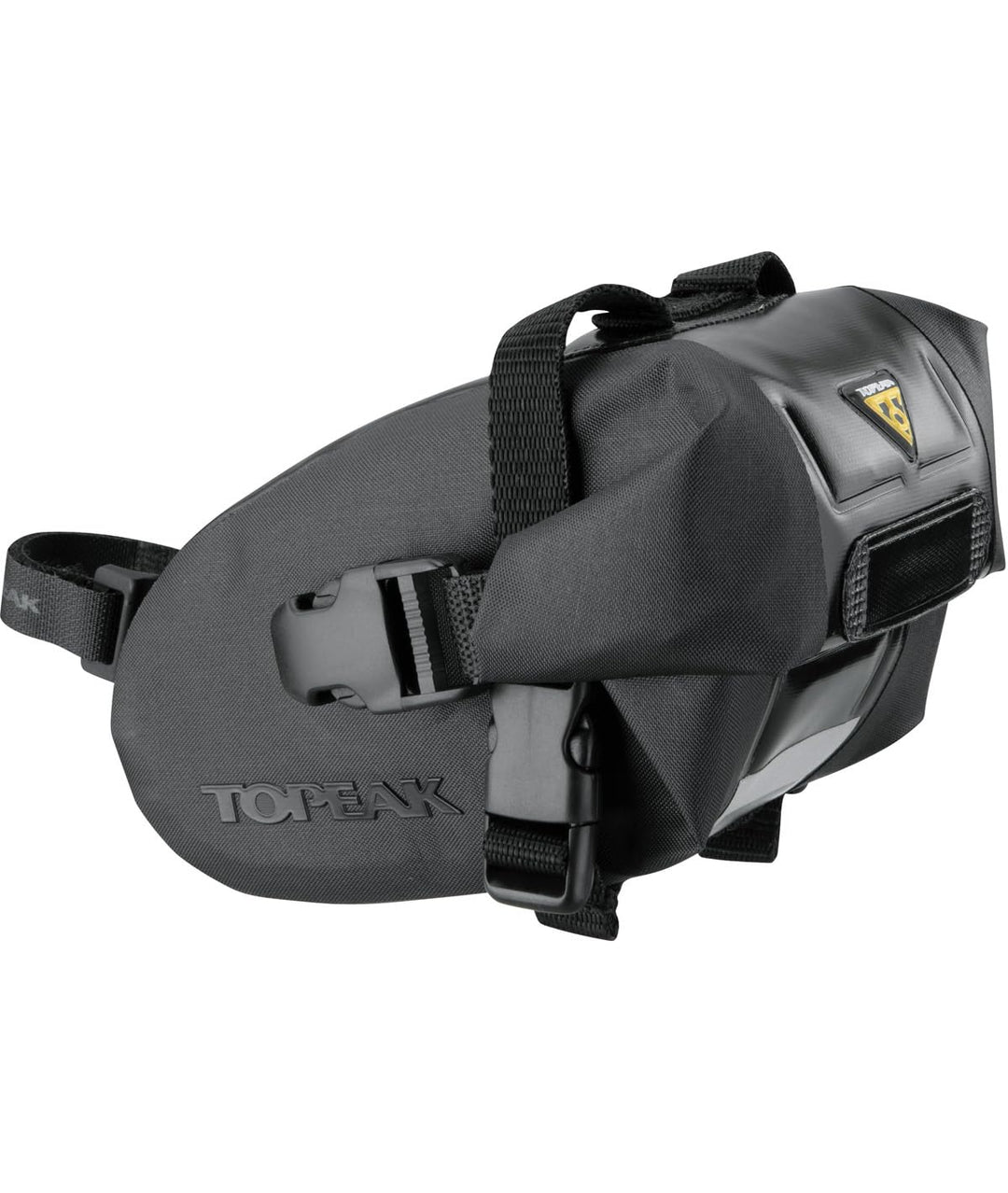 Topeak Wedge DryBag Straps wasserdichte Satteltasche mit Gurten S (15 x 9 x 9 cm, 0.6 l), S (15 x 9