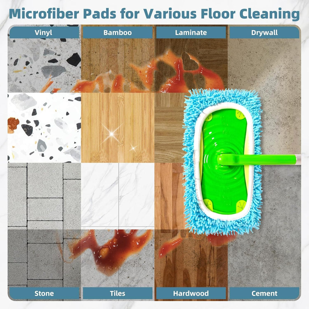 6 Stück für Swiffer Feuchte Bodentücher, Ideal für Swiffer Bodenwischer Nass, Waschbar für Swiffer B
