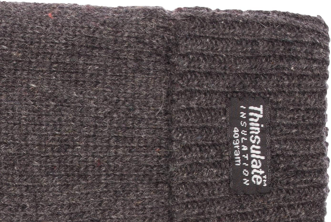 EEM Damen Strickhandschuhe, weiche Wolle, Thinsulate Thermofutter L-XL Anthrazit, L-XL Anthrazit