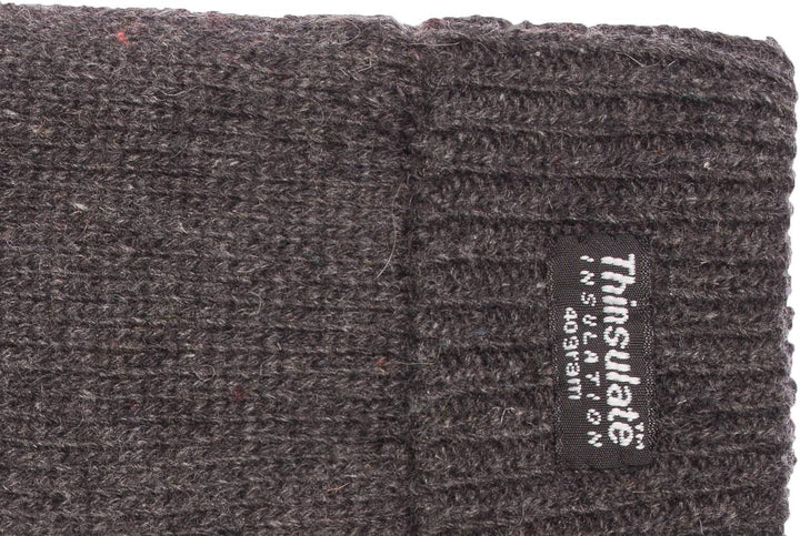 EEM Damen Strickhandschuhe, weiche Wolle, Thinsulate Thermofutter L-XL Anthrazit, L-XL Anthrazit