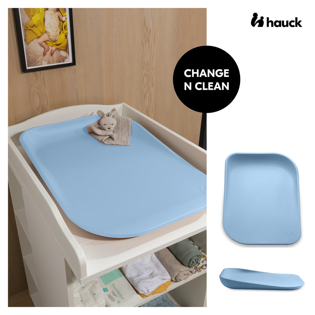 hauck Baby Wickelauflage Change N Clean, Keil Wickeltischunterlage 50 x70 cm, Wickelmatte Schadstoff