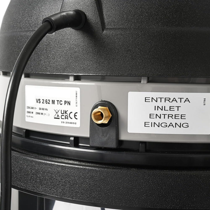 Steinbock Industriesauger trocken| 2.400 Watt | 62 l Fassungsvermögen | für zertifizierte Absaugung