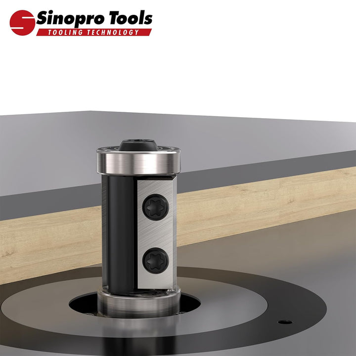 Sinoprotools Wendeplatten Bündigfräser HW – 8 mm Schaft, 22 mm Schneidendurchmesser, 30 mm Schneiden