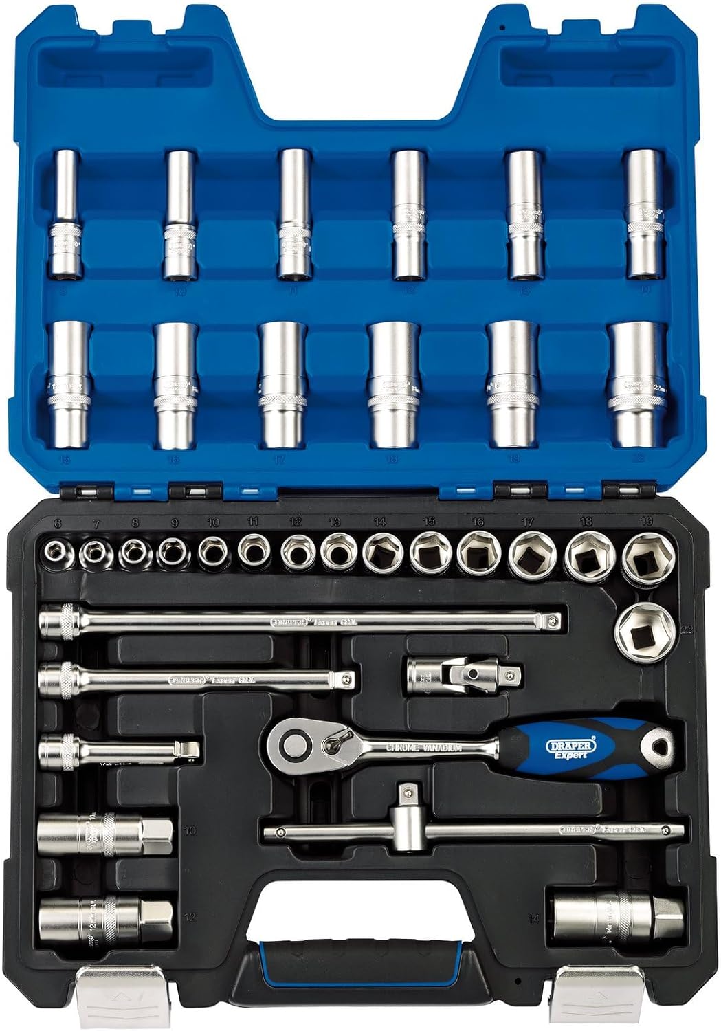 Draper 16449 3/8 Zoll Vierkantantrieb metrisch Steckschlüsselsatz 36-teilig
