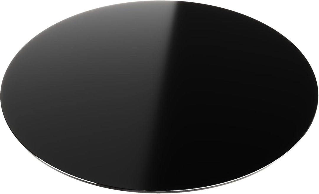 bijon Glasplatte Schwarz Rund Tisch ESG Sicherheitsglas - Für Esstisch, Couchtisch, Gartentisch, Sch