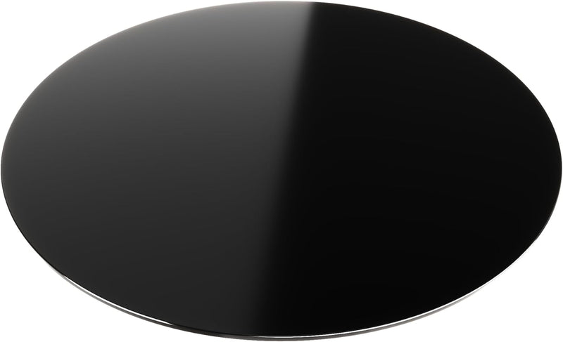BIJON Glasplatte Schwarz Rund Tisch ESG Sicherheitsglas - Für Esstisch, Couchtisch, Gartentisch, Sch