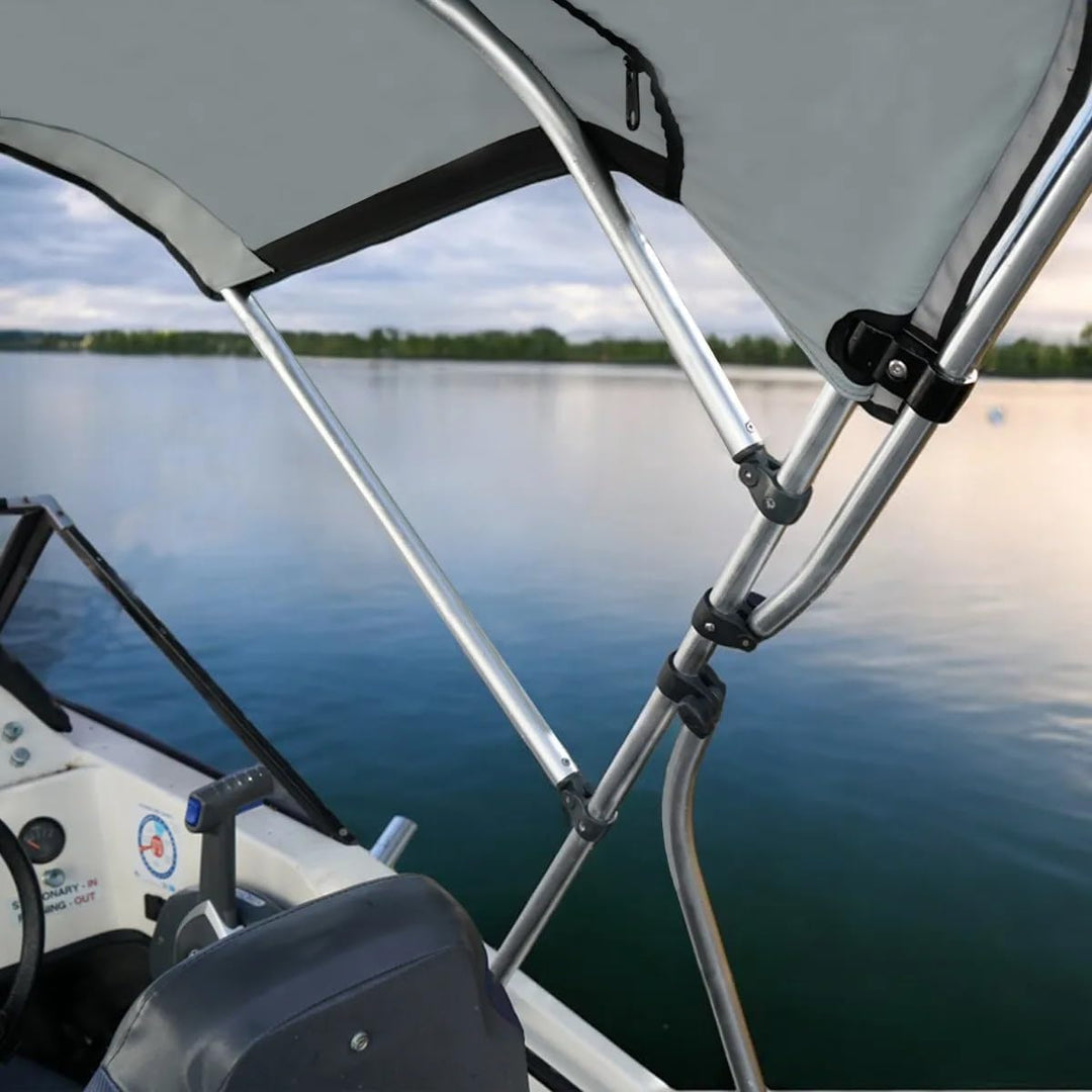 Oceansouth Angelrutenhalter CLAMP-ON Aluminium für Biminis Angelrutenhalter für Sonnenverdeck, Angel