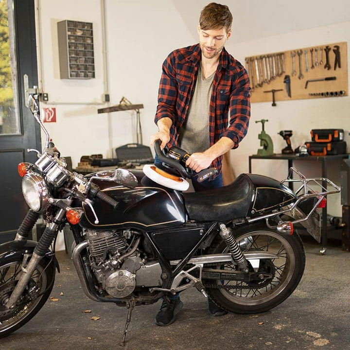 WORX WX856 Akku Poliermaschine 20V – Elektrische Poliermaschine zum Polieren im Innen- und Aussenber